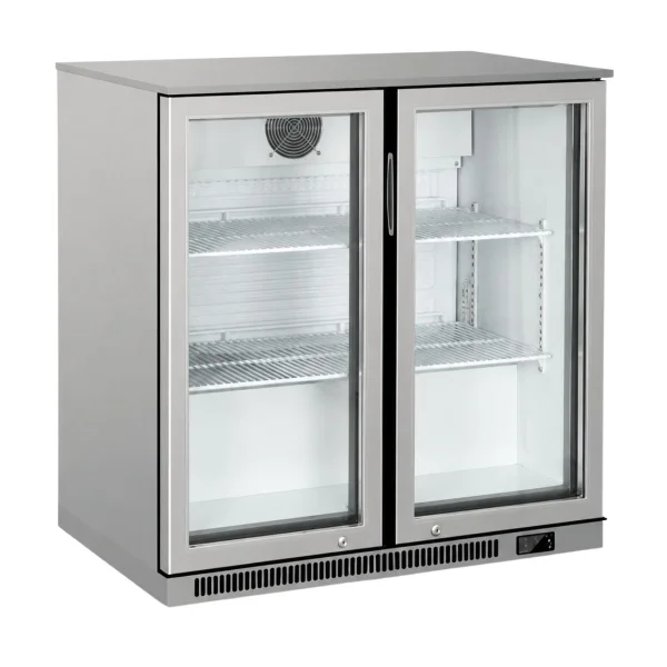HK-Redline Back Bar Cooler Double Door SS H Kitchen