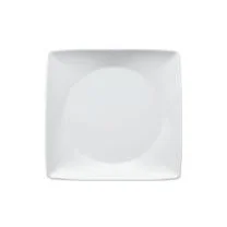 Arthur Krupp White Flat Plate (Square)