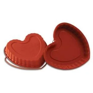 Silikomatt Red uniflex Heart with safe ring