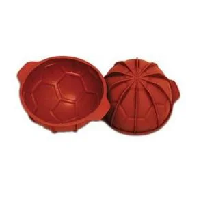 Silikomatt Football silicon mould with handles