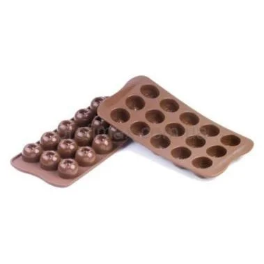 Silikomatt Brown imperial mould half -spheres