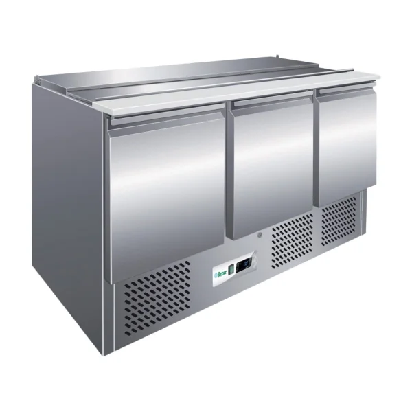 3 Door Saladette Counter 1340 Blueline