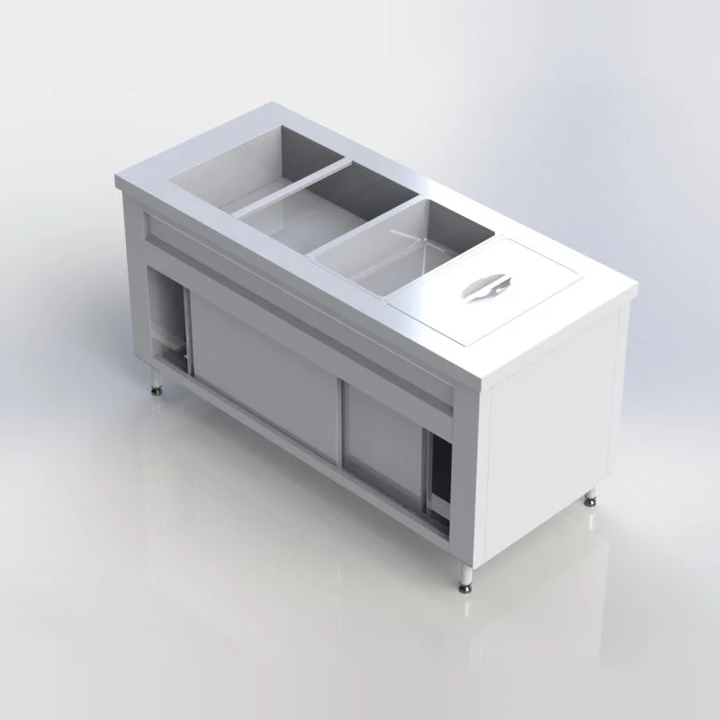 Sheffield Fabrications Bain Marie With Neutral Cupboard BMN1507-4