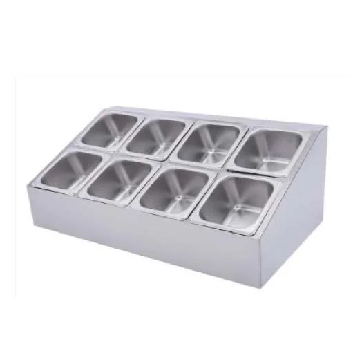 Sheffield Fabrications Table Top/Drop IN Condiments Containers