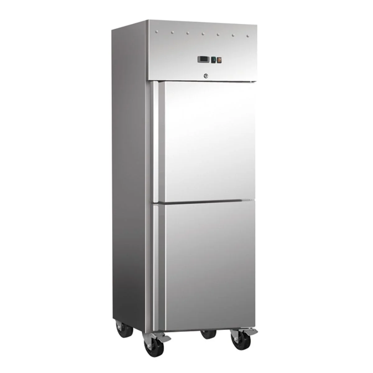 Blueline Upright Split Single Solid Door Freezer