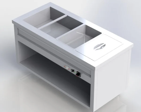 Sheffield Fabrications Bain Marie With Open Cupboard BMNO1507-4