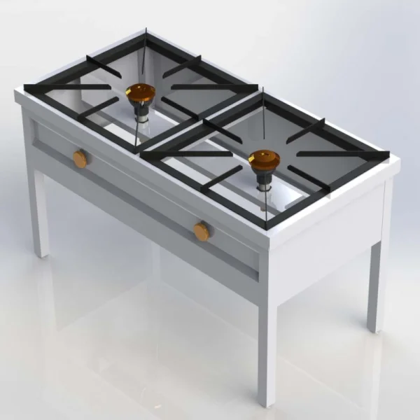 Sheffield Fabrications 2 Burner High Pressure Cooker Free Standing