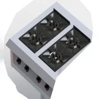 Sheffield Fabrications Four Burner Low Pressure For Combined Cooker