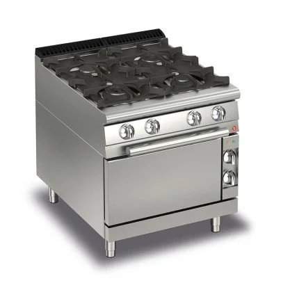 Baron 4 Burner Gas Range ON Gas Oven Q90PCF/G8001