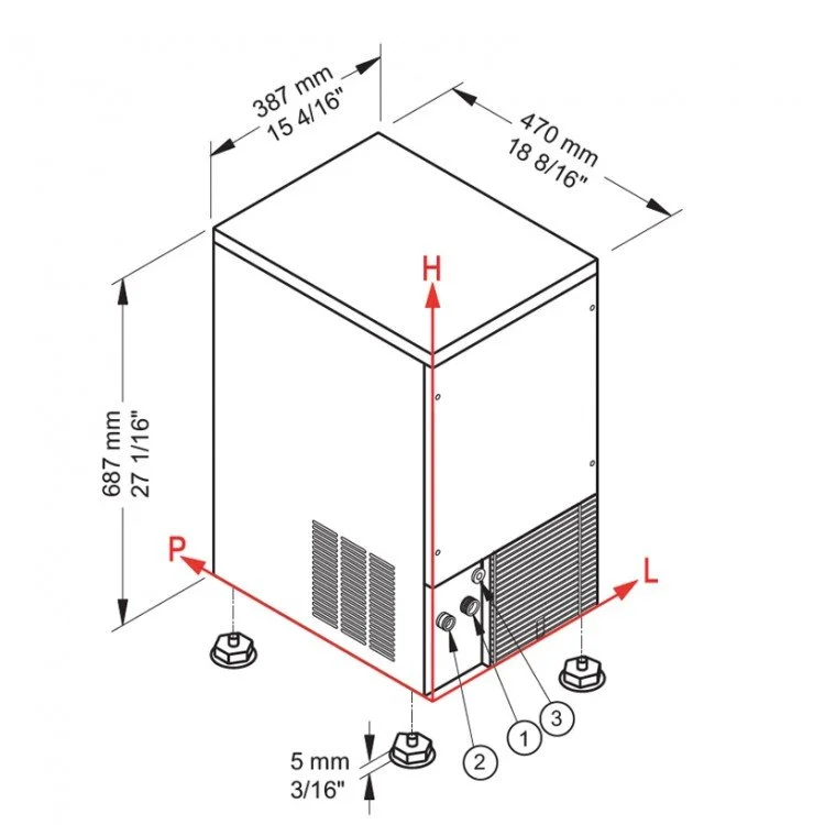 Ice Cube Machine 29 KGS Brema - view 2