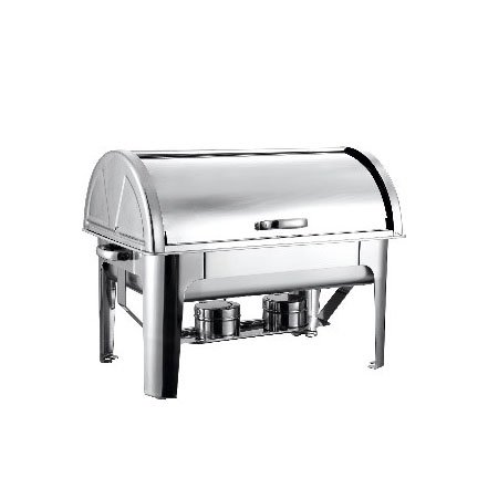 Kitchenware Chafing Dish Roll Top Double Pan 9 Litres