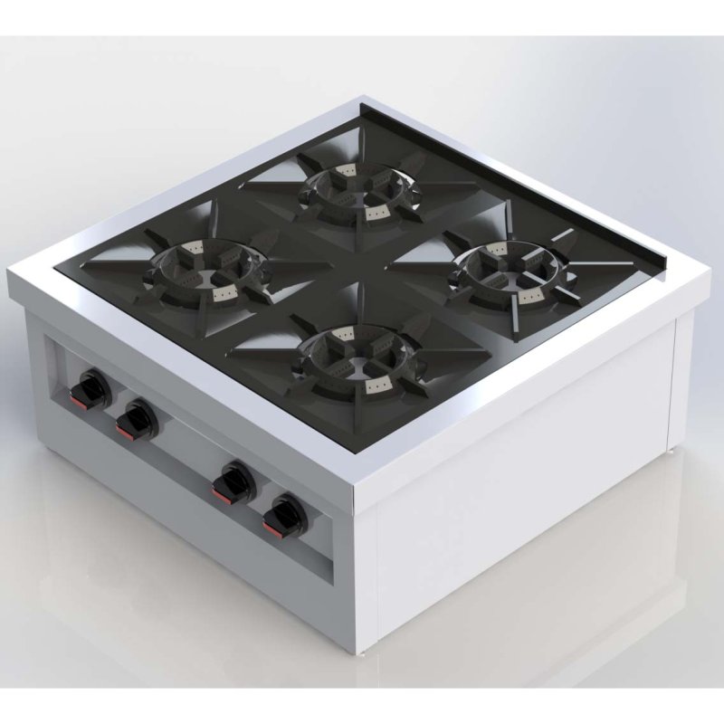 Sheffield Fabrications 4 Burner Low Pressure Cooker Table Top