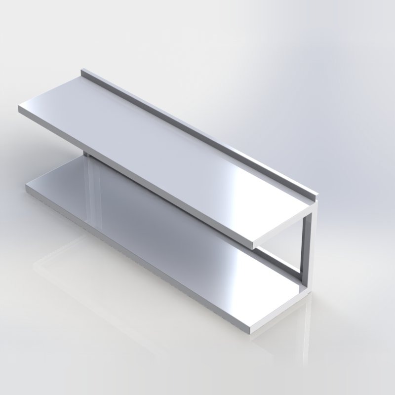 Sheffield Fabrications Wall Shelf Double WSD110