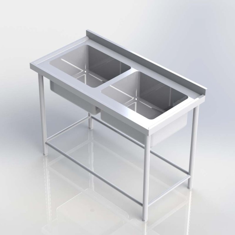 Sheffield Fabrications Double Bowl Sink SDB2006R
