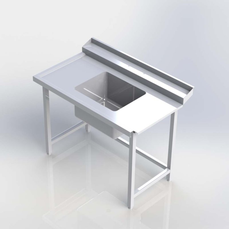 Sheffield Fabrications Pre Rinse Single Bowl Sink SSBPR1507R