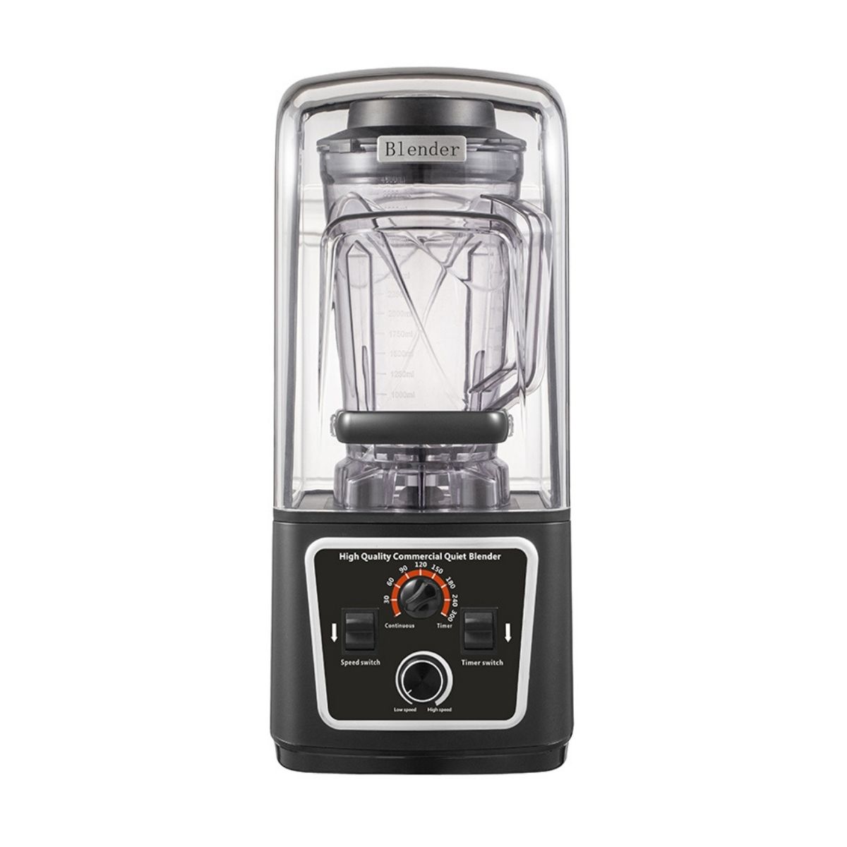 HK-Redline Kitchen Blender With Soundproof Cover 4LTRS
