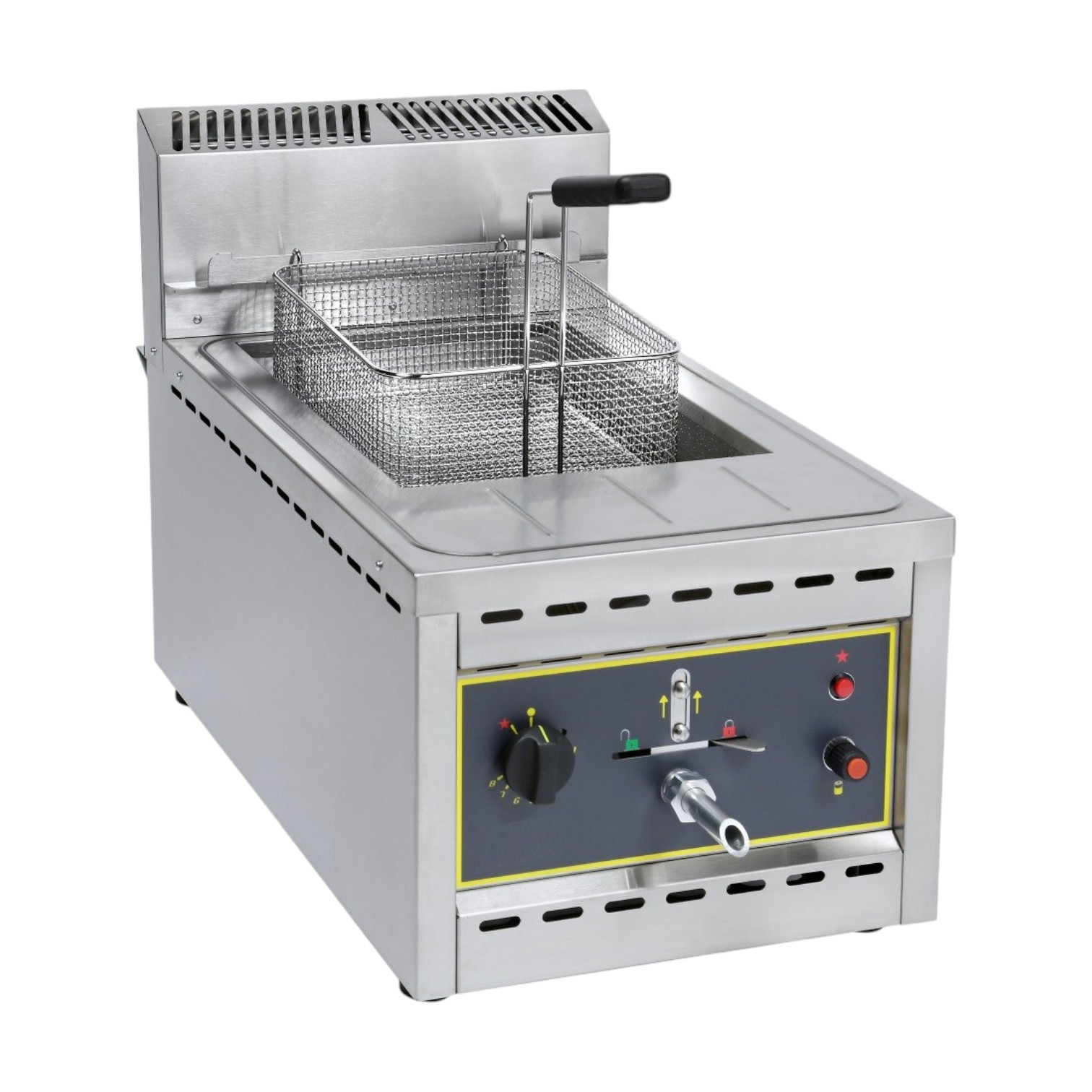 Single Gas Fryer Roller Grill RFG 12